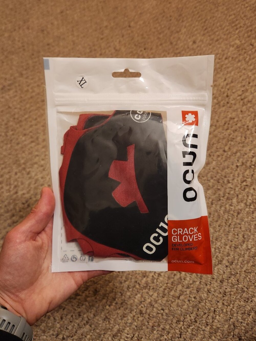 Ocun Unisex Crack Climbing Gloves - Picture 2 of 4
